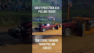 Chevy Pro Stock 4x4 Pulling Truck! #truckpulls #truck #truckpulling #chevy