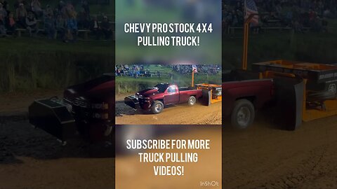 Chevy Pro Stock 4x4 Pulling Truck! #truckpulls #truck #truckpulling #chevy