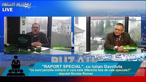 LIVE - TV NEWS BUZAU - RAPORT SPECIAL, cu Iulian Gavriluta. Despre pensiile militare si cele spec…