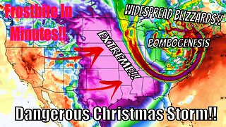 Huge Christmas Snow Storm Just Turned Dangerous!! - The WeatherMan Plus