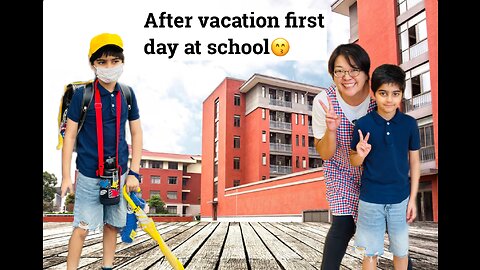 Abubakar khan vlog | after summer vacation first day at school|