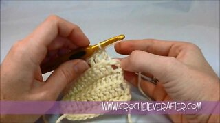 Left Hand Double Crochet Tutorial #13: DC in the Back Loop Only