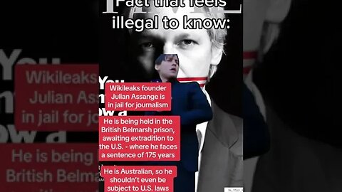 Facts that feel illegal to know 🤯 journalist and Wikileaks founder Julian Assange info #shorts