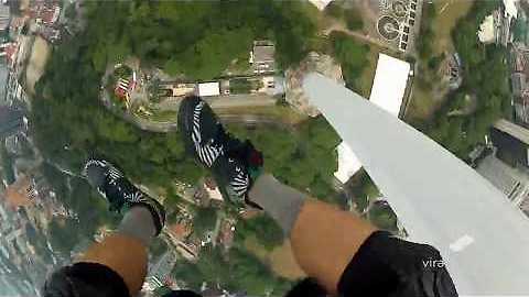 Daredevil Performs Stunning Baseline Jump From Kuala Lumpur Tower