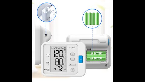 Portable Digital Upper Arm Blood Pressure Monitor