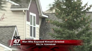 Man seen exposing himself arrested in Delta Township