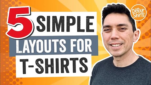 5 Simple Layouts for T-Shirt Design 🔥Create Shirts that Sell! Tips to go from Beginner to Pro Fast!