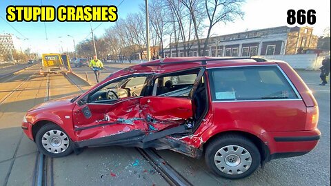 Stupid crashes 866 March 2024 car crash compilation