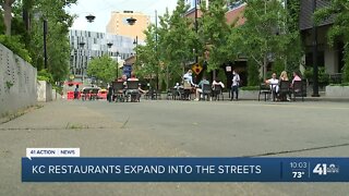 Street closure near Power and Light helps restaurants adjust
