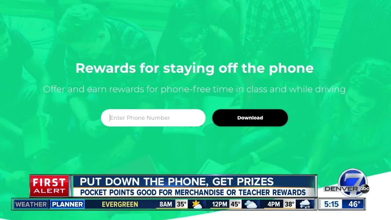 Pocket Points encourages kids to turn off phone in class