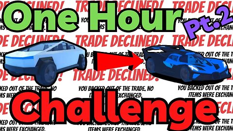 The Most Value In One Hour Challenge.... Pt.2 | Roblox Jailbreak