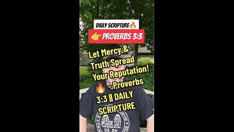 Let Mercy & Truth Spread Your Reputation!🔥 - Proverbs 3:3 || DAILY SCRIPTURE