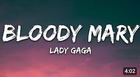 Lady Gaga - Bloody Mary ( Lyrics )