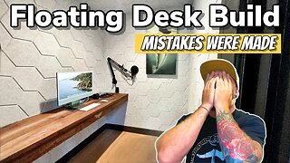 Floating Desk Build || Building a Recording Studio