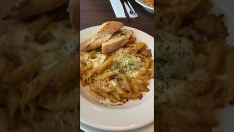 Baked Ziti and Shrimp Linguini