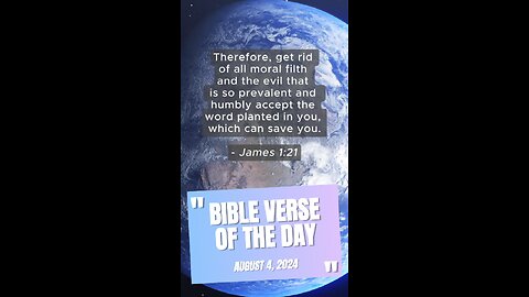 Bible Verse of the Day: August 4, 2024