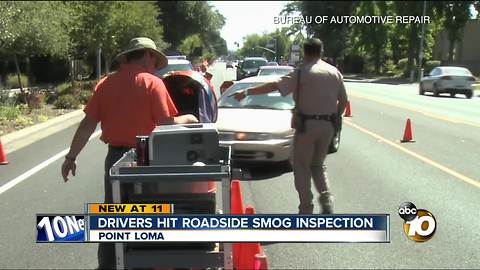 Roadside smog inspections surprise some drivers