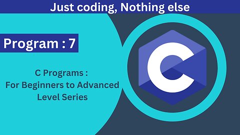 C Program 7 : Printing Fibonacci Series