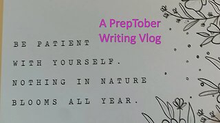 OMG A Writing Vlog #PrepTober