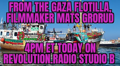 Filmmaker MATS GRORUD from the GAZA FLOTILLA