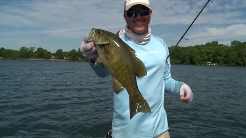 Drop Shot For Big Smallmouth on Lake Mille Lacs