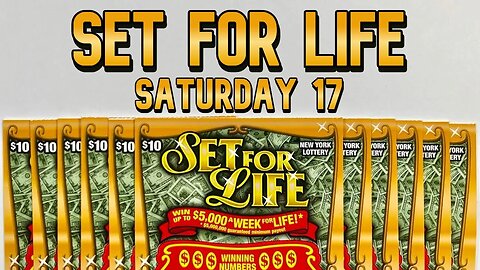 Chasing $5,000 a Week for LIFE with tickets from the NY State Lotto : Set for Life Saturday 15