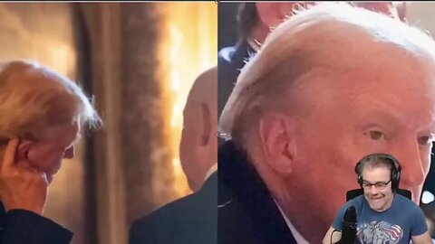 Trump ear not a scratch revealed at the meeting with bibi a Jewish staged assassination attempt hoax