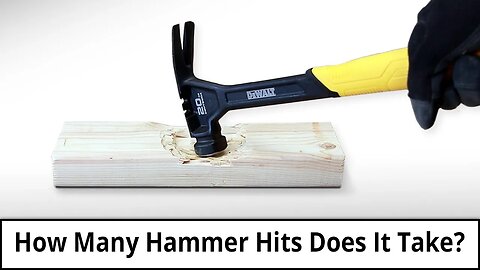 Woodworking Experiment | How Many Hamer Hits Does It Take To Go Through A Wood? Lets Find Out!