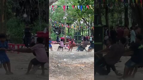 Cambodian traditional game on Khmer New Year 2023