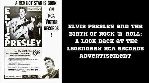 How Elvis Changed the Music Industry FOREVER: Unveiling the Legendary RCA Records Ad! #shorts