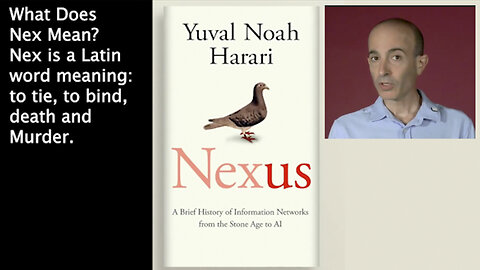 Nex | Why is Yuval Noah Harari's New Book Title, "Nexus?" What Does the Word "Nex" Mean In Latin? Why Does "Nex" In Latin Mean: To Bind Together, to Murder, Slaughter, & Violent Death | "This Is the End of Human