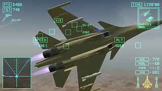 Ace Combat X Skies of Deception: Mission 9 (8A in game): Hard Difficulty - No Commentary