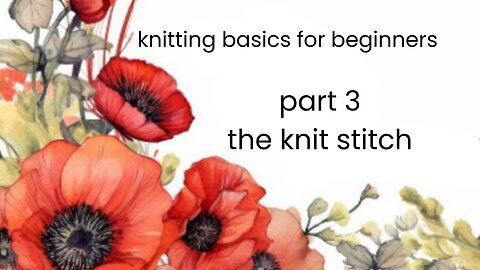 how to make a knit stitch