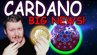 CARDANO BIG NEWS! ADA UPDATE