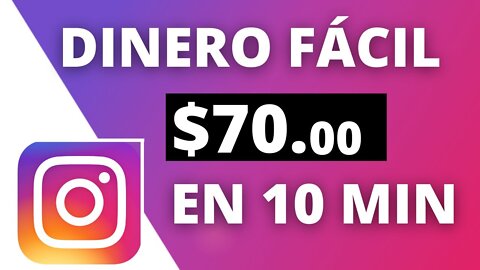 Como GANAR $70 Extras en INSTAGRAM Con Una Cuenta de 0 Seguidores (DINERO RÁPIDO Y FÁCIL)