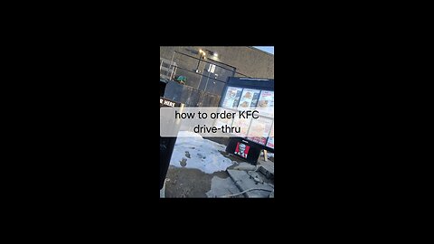how to order KFC drive-thru
