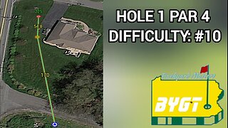 Hole 1 Par 4 | 2024 Backyard Masters | BYGT (Back-Yard Golf Tour)