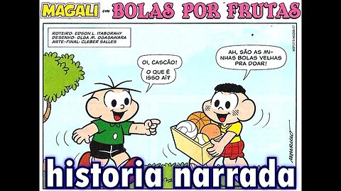 Magali em-Bolas por frutas | Gibis do Rapha