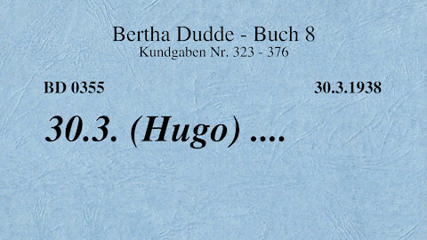 BD 0355 - 30.3. (HUGO) ....