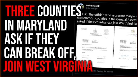 THREE Maryland Counties Consider Breaking With The State To Join West Virginia, The US Is Crumbling