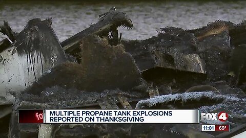 Multiple propane tank explosions reported on Thanksgiving