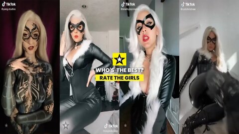 Rate the Girls: Best Spiderman Black Cat TikTok Cosplay Challenge #6 (Marvel) 🕷😼