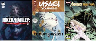 Final Order Cutoff For Marvel, DC, And Indy Comic Books 03/08/2021