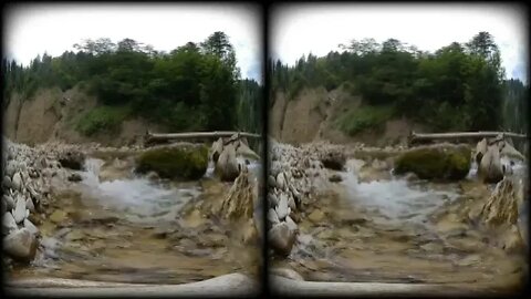 3D VR180 Waterfall Oberallgäu Bavaria, People Relax made 4 Meditation Nature Sound #VR Waterfall !!