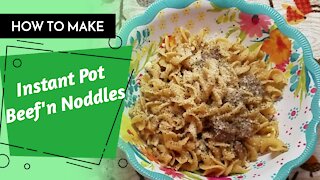 Beef And Noodles Instant Pot/ Rebecca's Kitchen