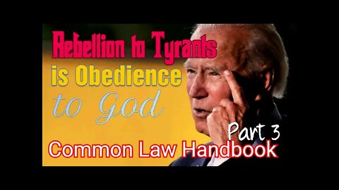 Common Law Handbook - Peoples Power For Liberty and Freedom - Constitutional Law - Part 3 of 3