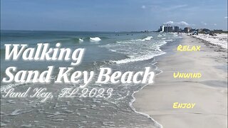 Walking on Sand Key Beach, Florida - August 2023