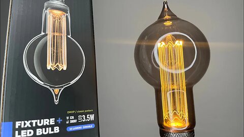 NEXT GLOW (DROP)- SMOKEY LED GLASS BULB 3.5W