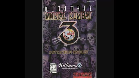 Ultimate Mortal Kombat 3 - Game Manual (SNES) (Instruction Booklet)