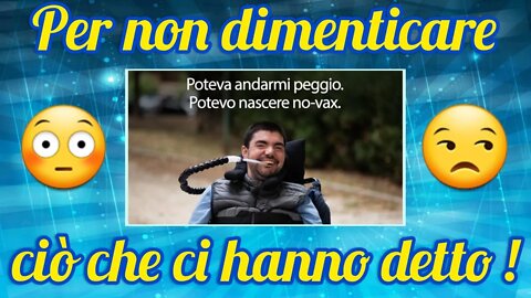 Poteva andarmi peggio, potevo nascere no vax!